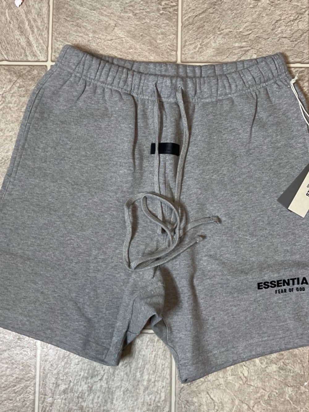 Fear of God Men’s Grey Athletic Drawstring Shorts
